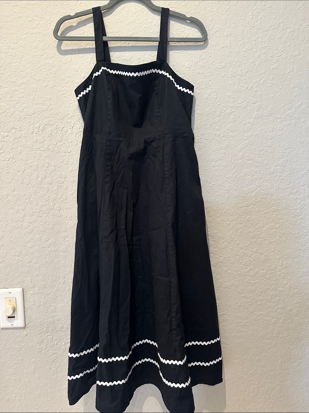 Cynthia Rowley Black Dress with White Trim